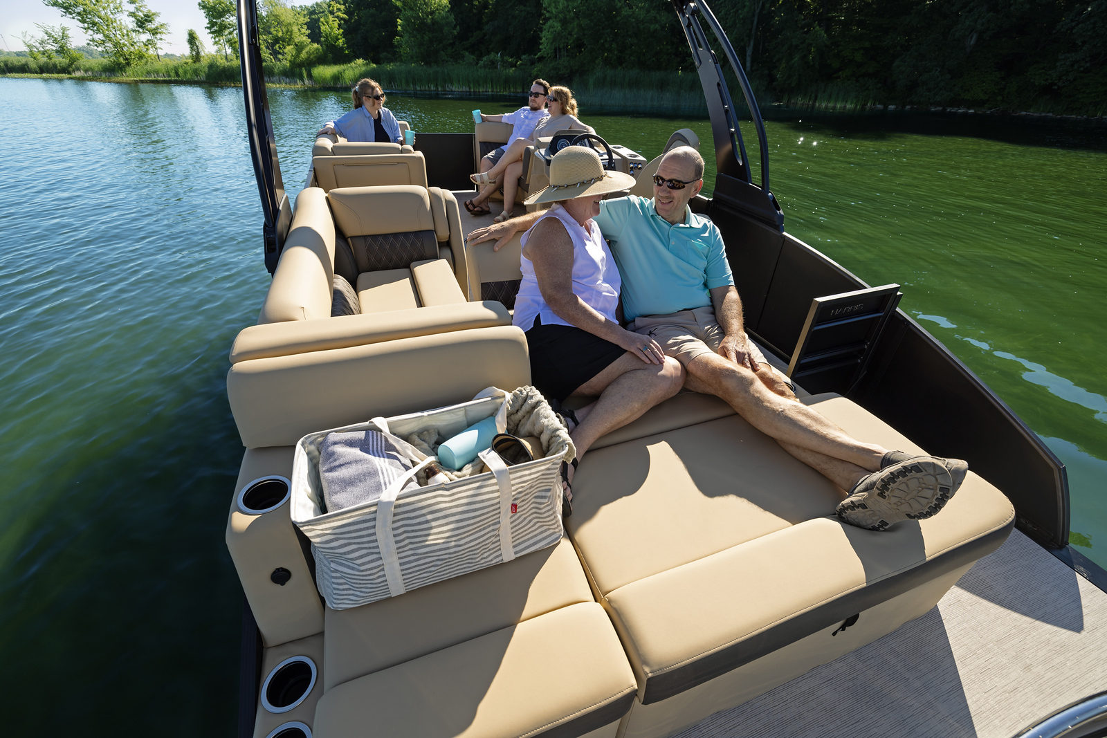 Harris Pontoon on Lake George at Pilot Knob Marina